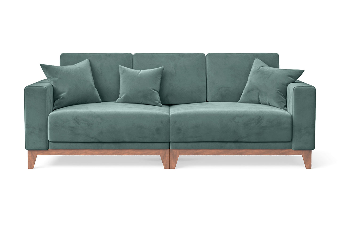 Lucca 3 Seater Sofa Teal Velvet