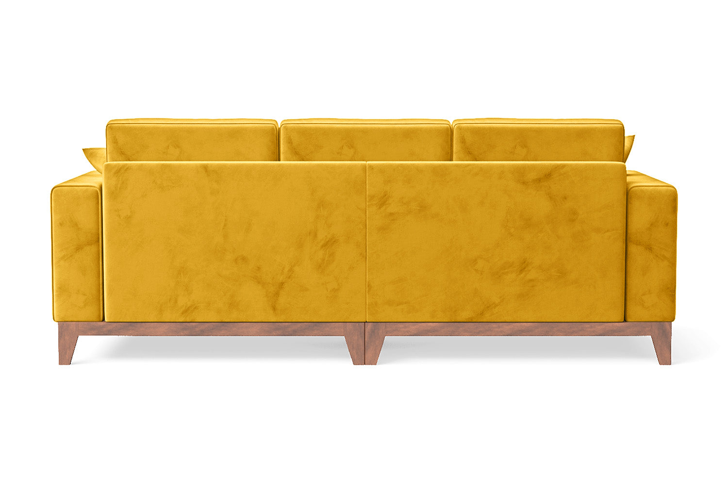 Lucca 3 Seater Sofa Yellow Velvet