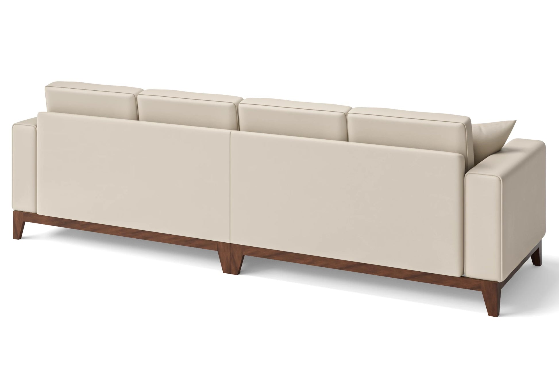 Lucca 4 Seater Sofa Cream Leather