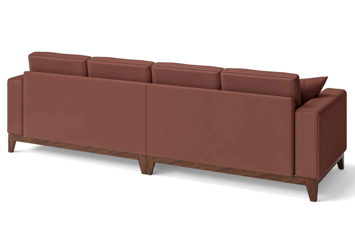 Lucca 4 Seater Sofa Mauve Leather