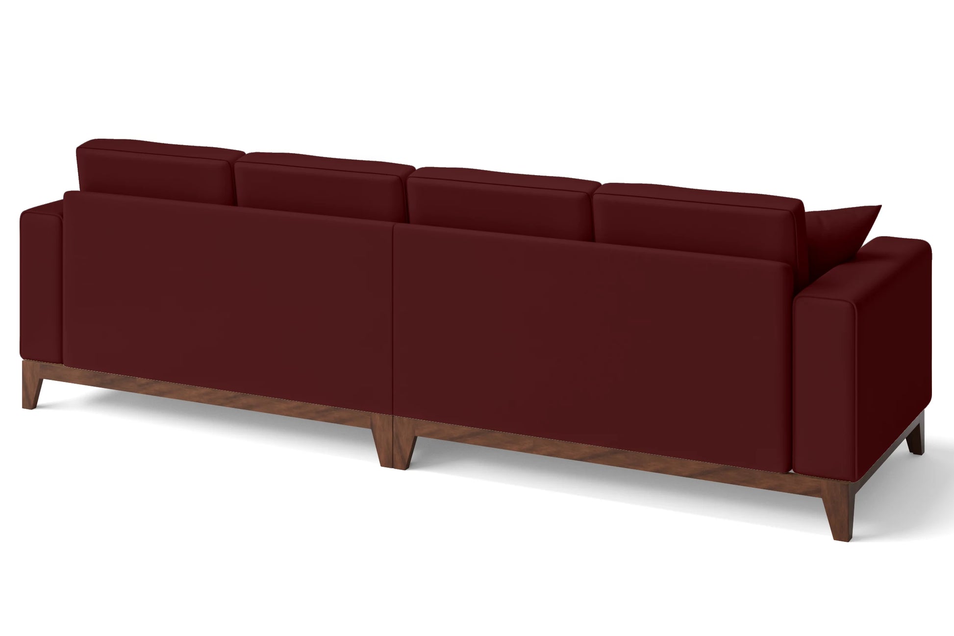 Lucca 4 Seater Sofa Red Leather