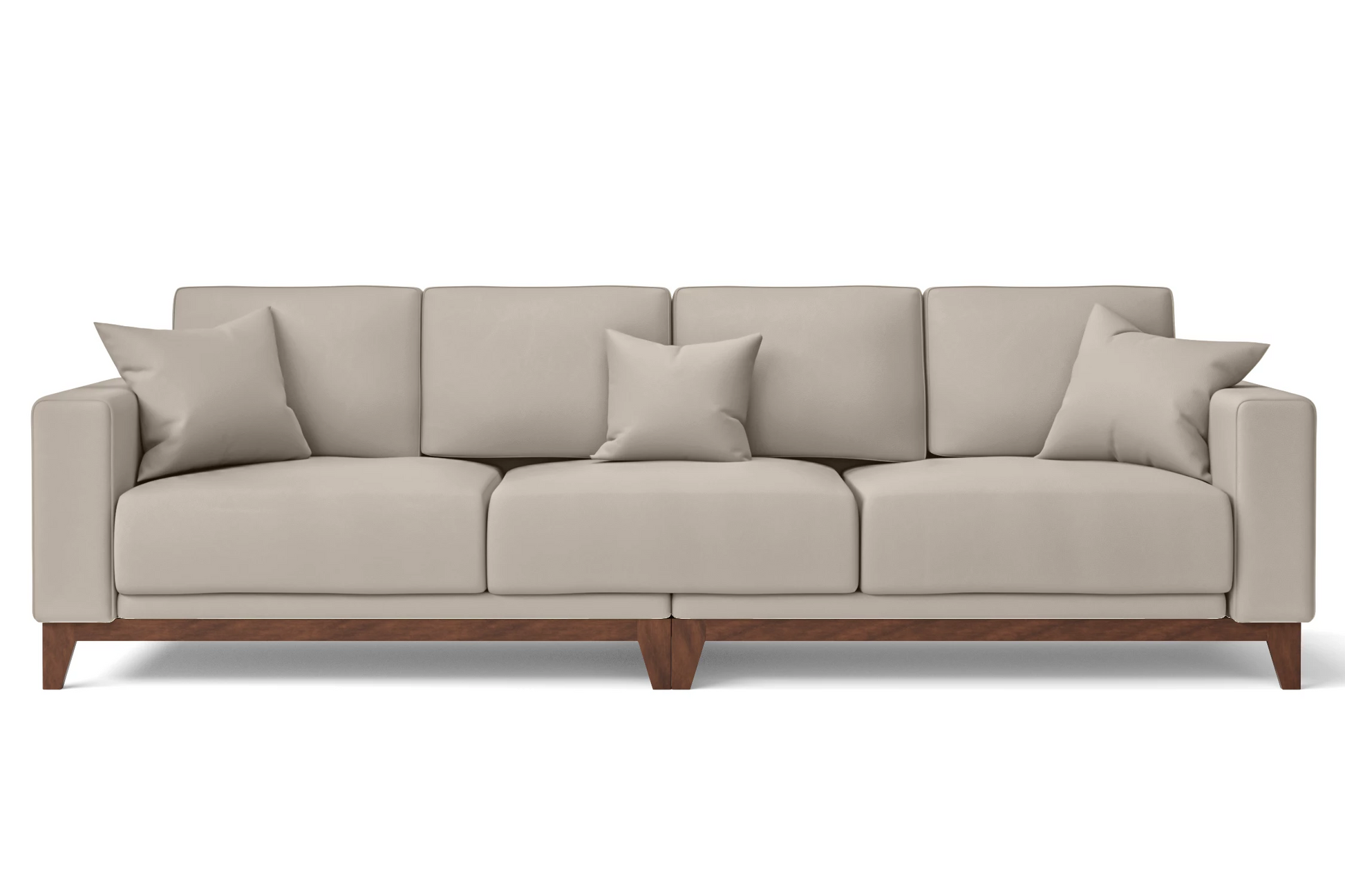 Lucca 4 Seater Sofa Sand Leather