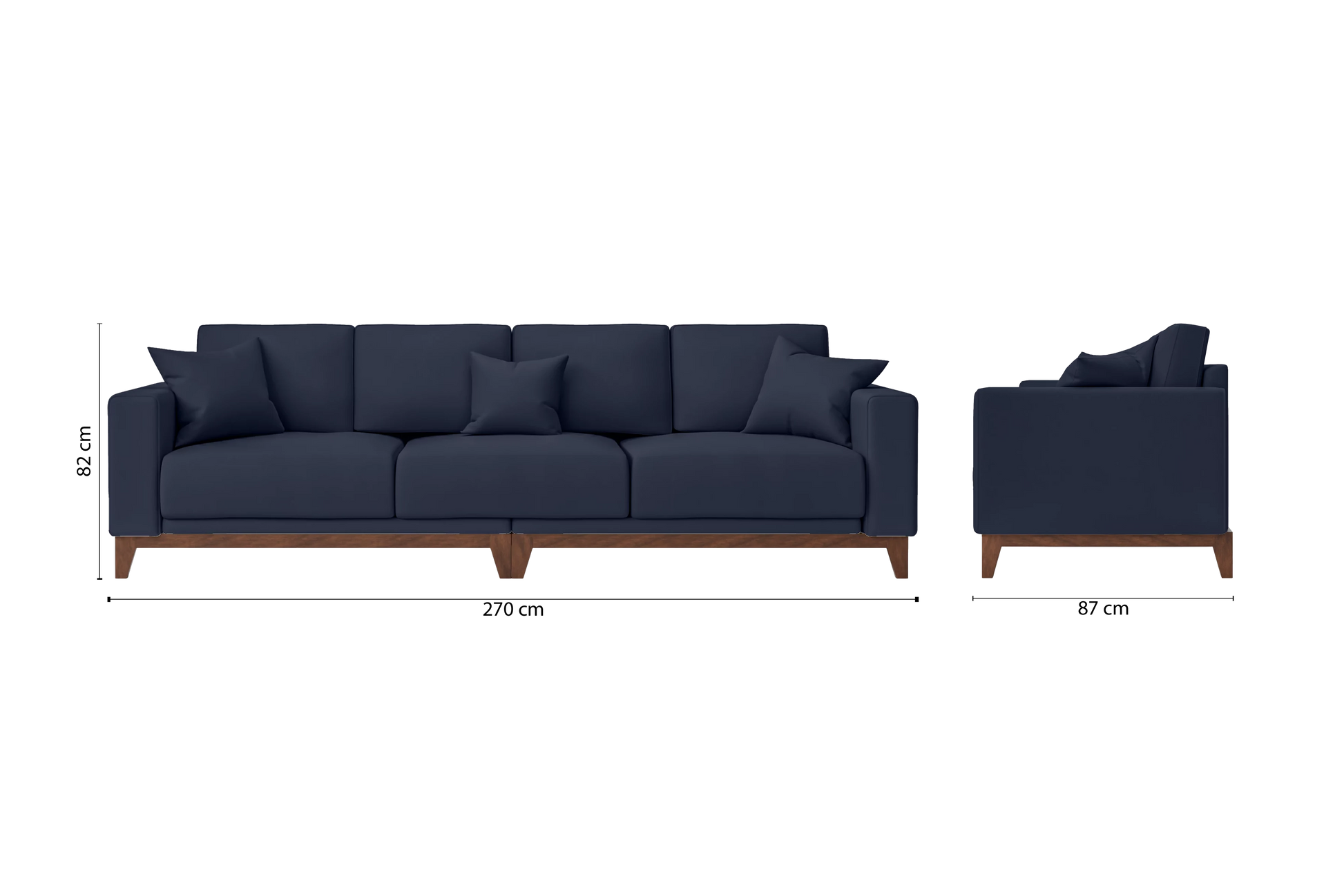 Lucca 4 Seater Sofa Spruce Leather