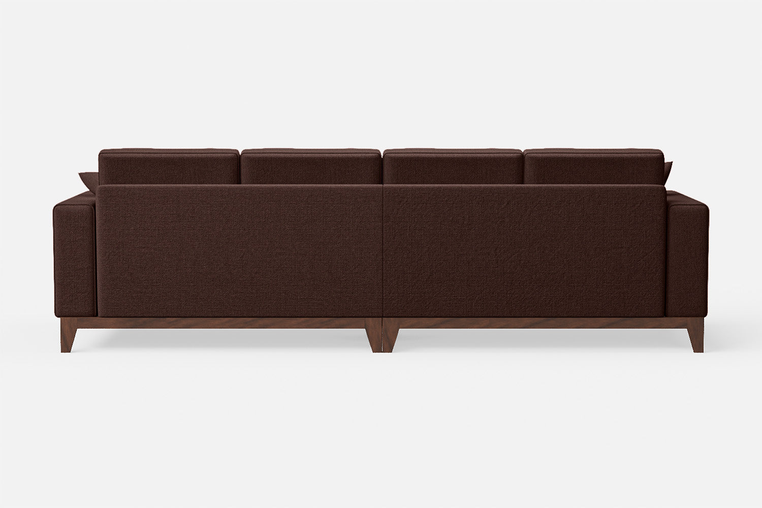 Lucca 4 Seater Sofa Coffee Brown Linen Fabric