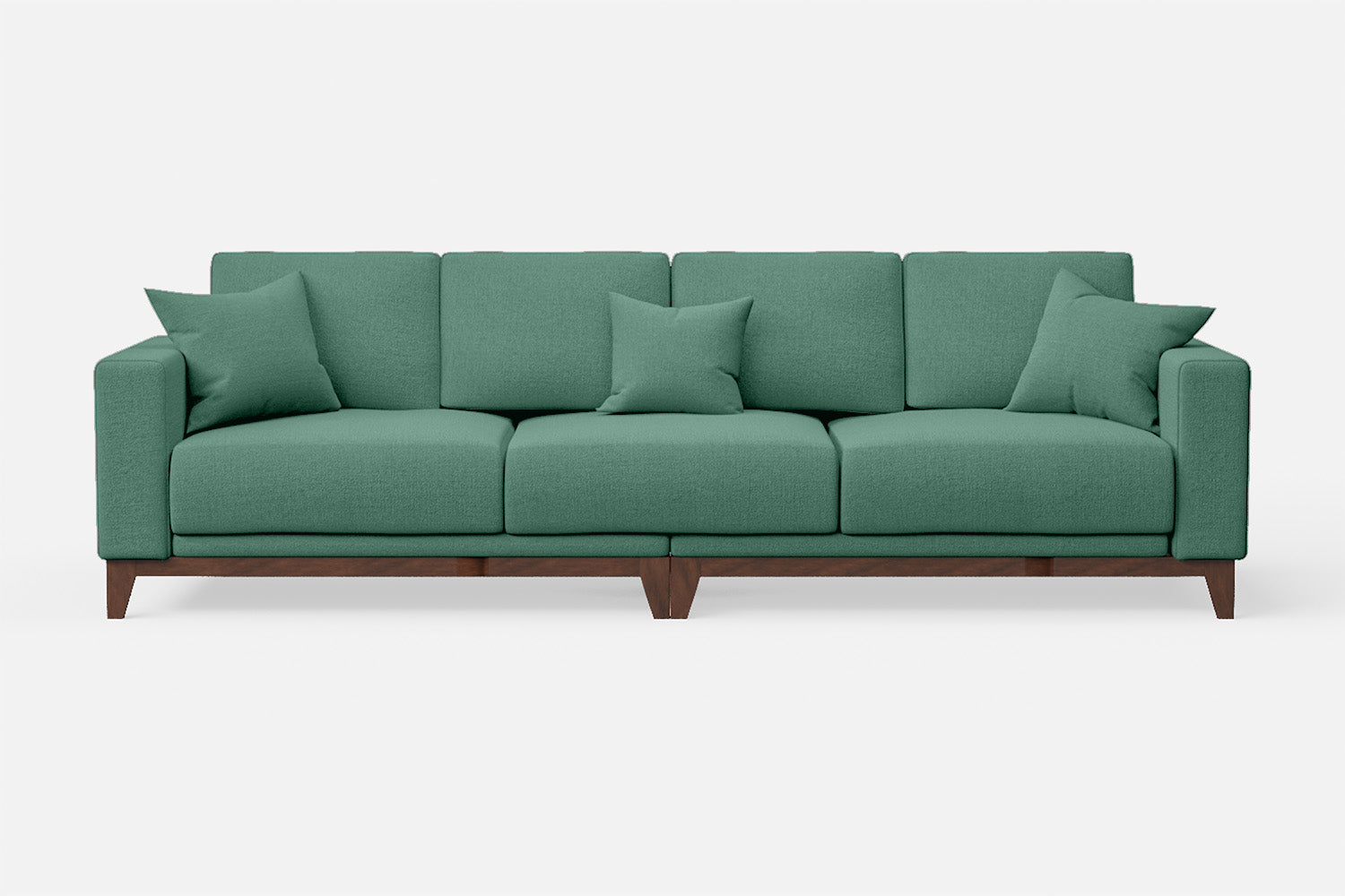 Lucca 4 Seater Sofa Mint Green Linen Fabric