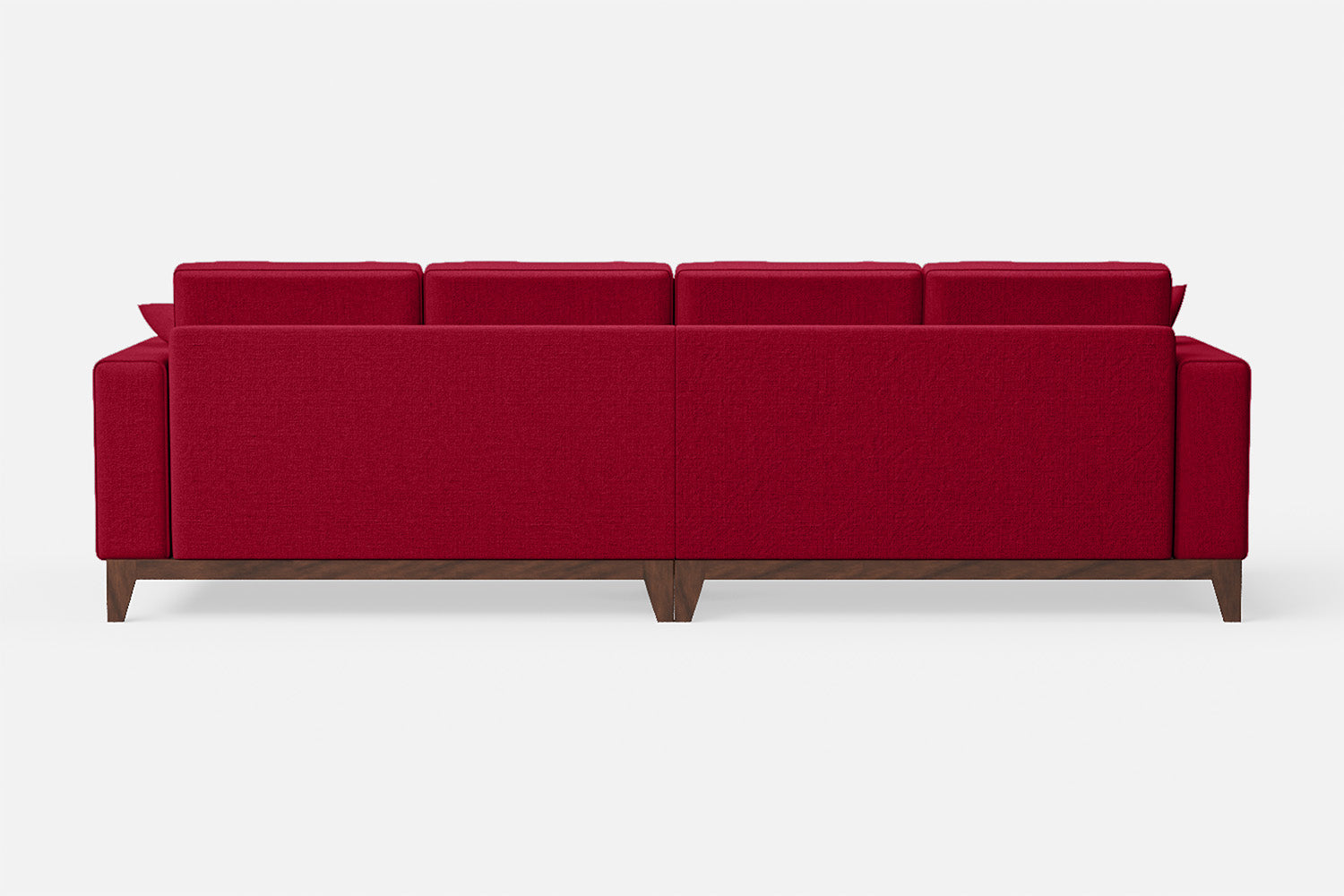 Lucca 4 Seater Sofa Red Linen Fabric