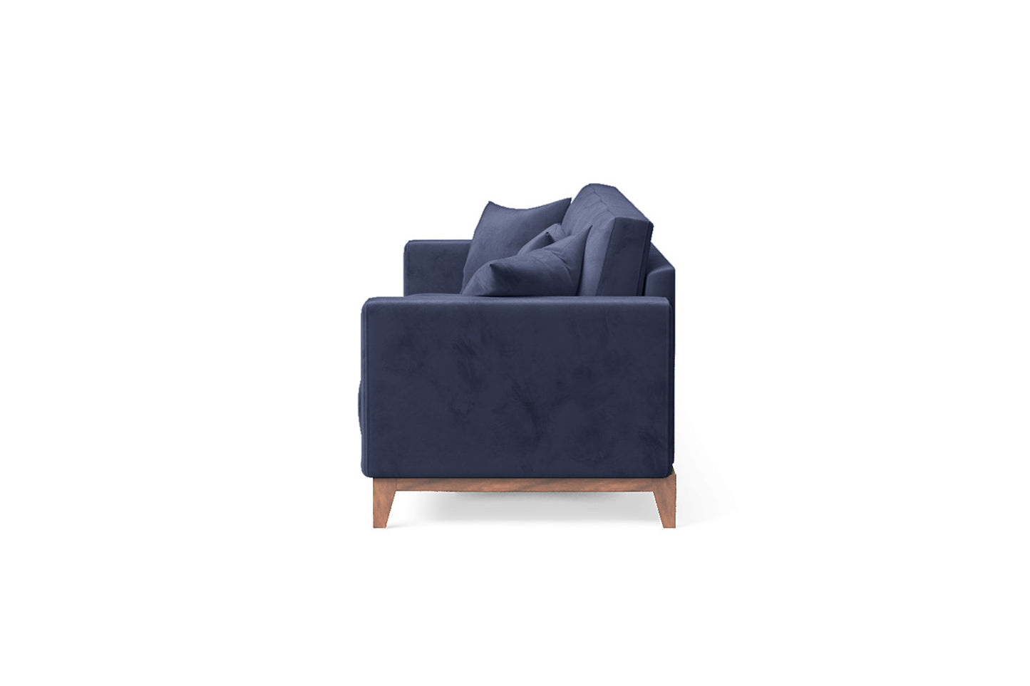 Lucca 4 Seater Sofa Dark Blue Velvet