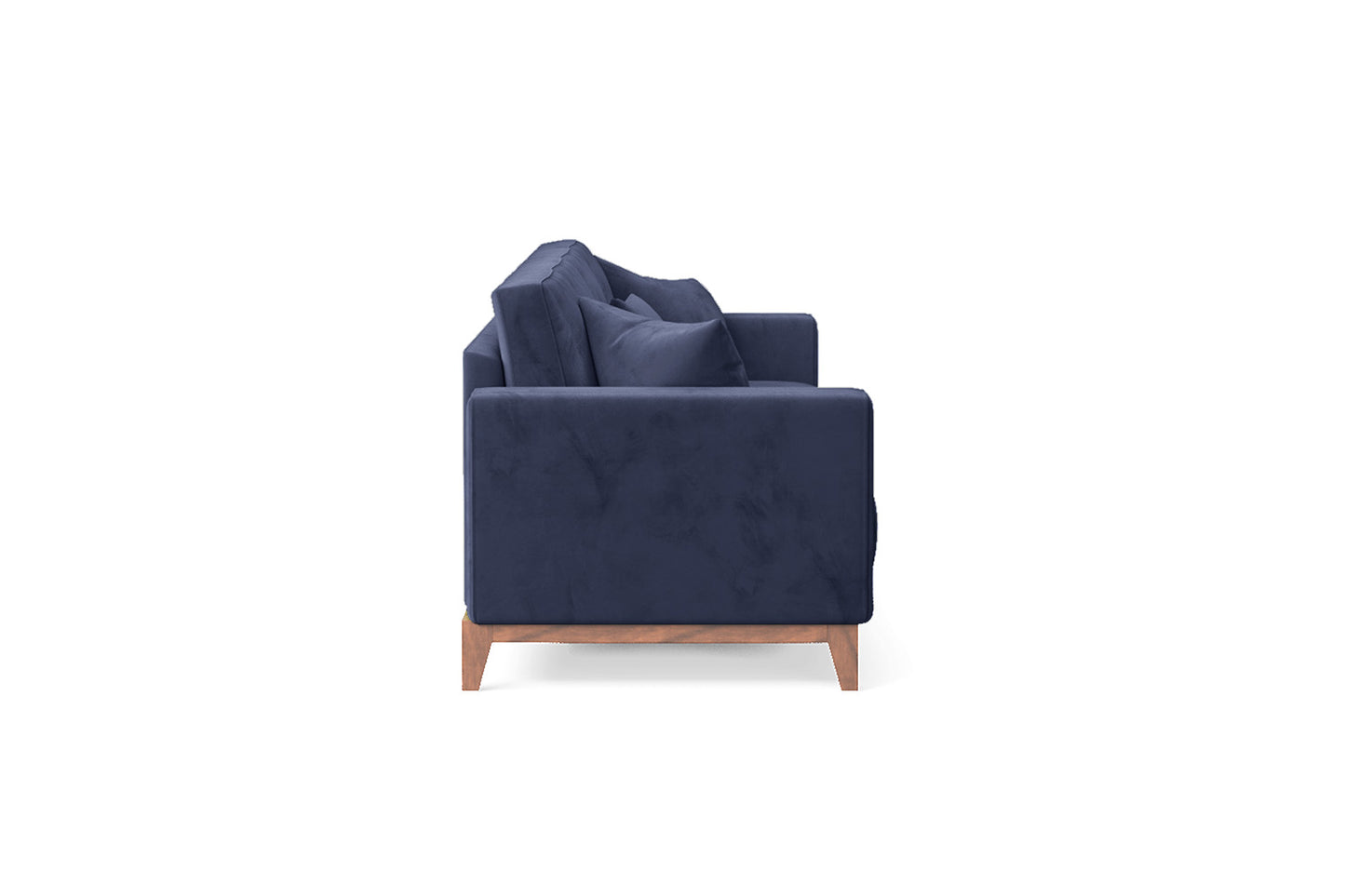 Lucca 4 Seater Sofa Dark Blue Velvet