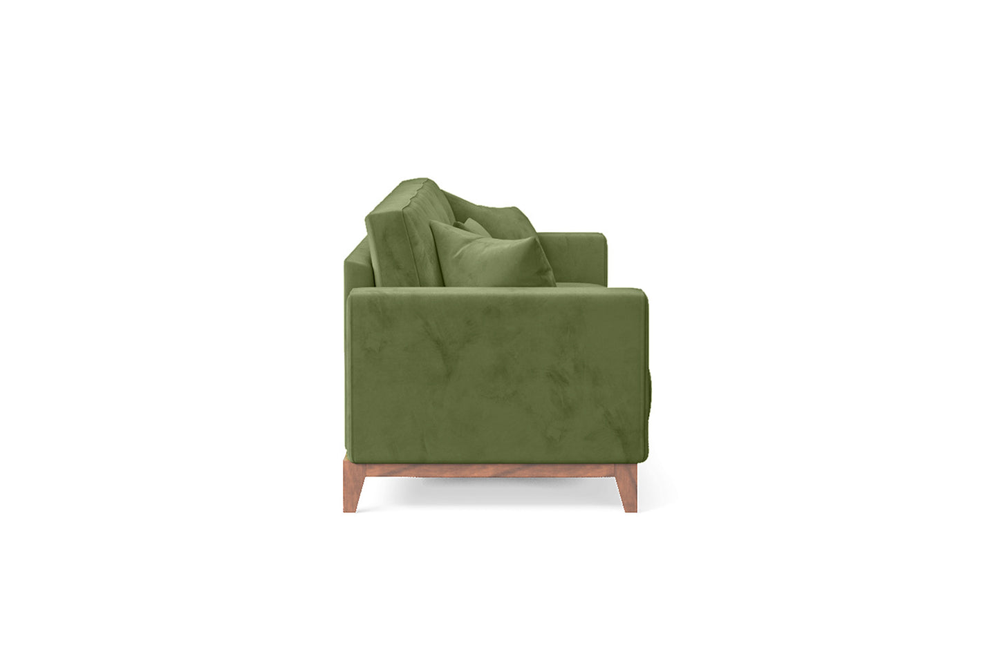 Lucca 4 Seater Sofa Lime Velvet