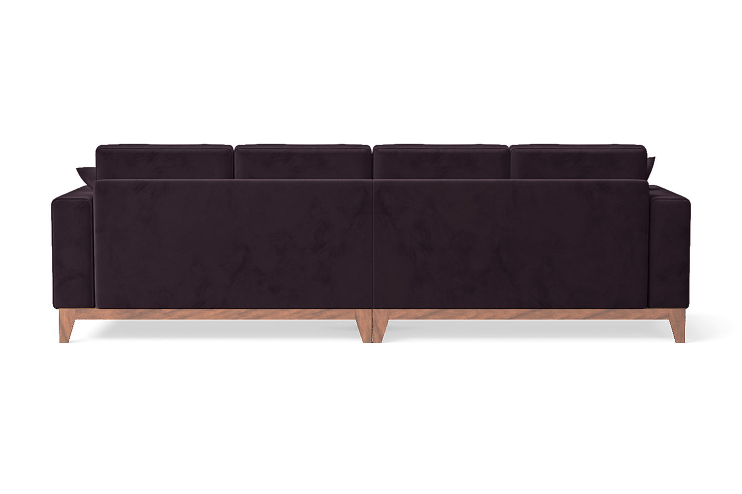 Lucca 4 Seater Sofa Purple Velvet