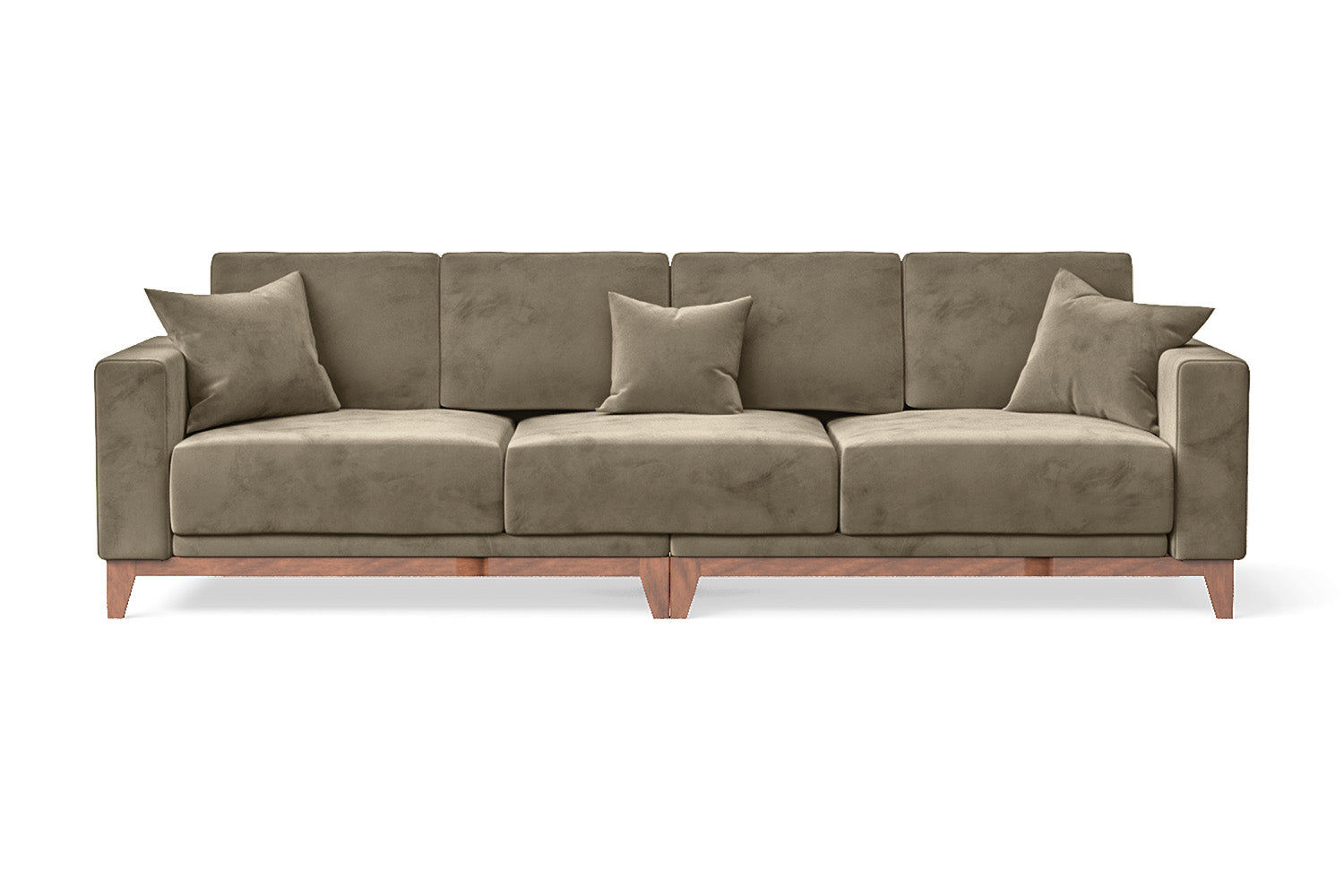 Lucca 4 Seater Sofa Sand Velvet