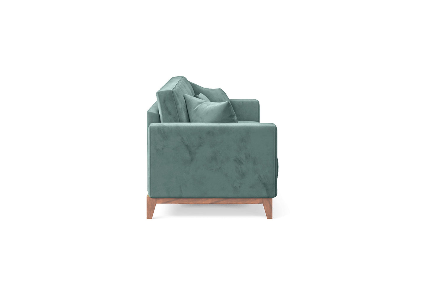 Lucca 4 Seater Sofa Teal Velvet