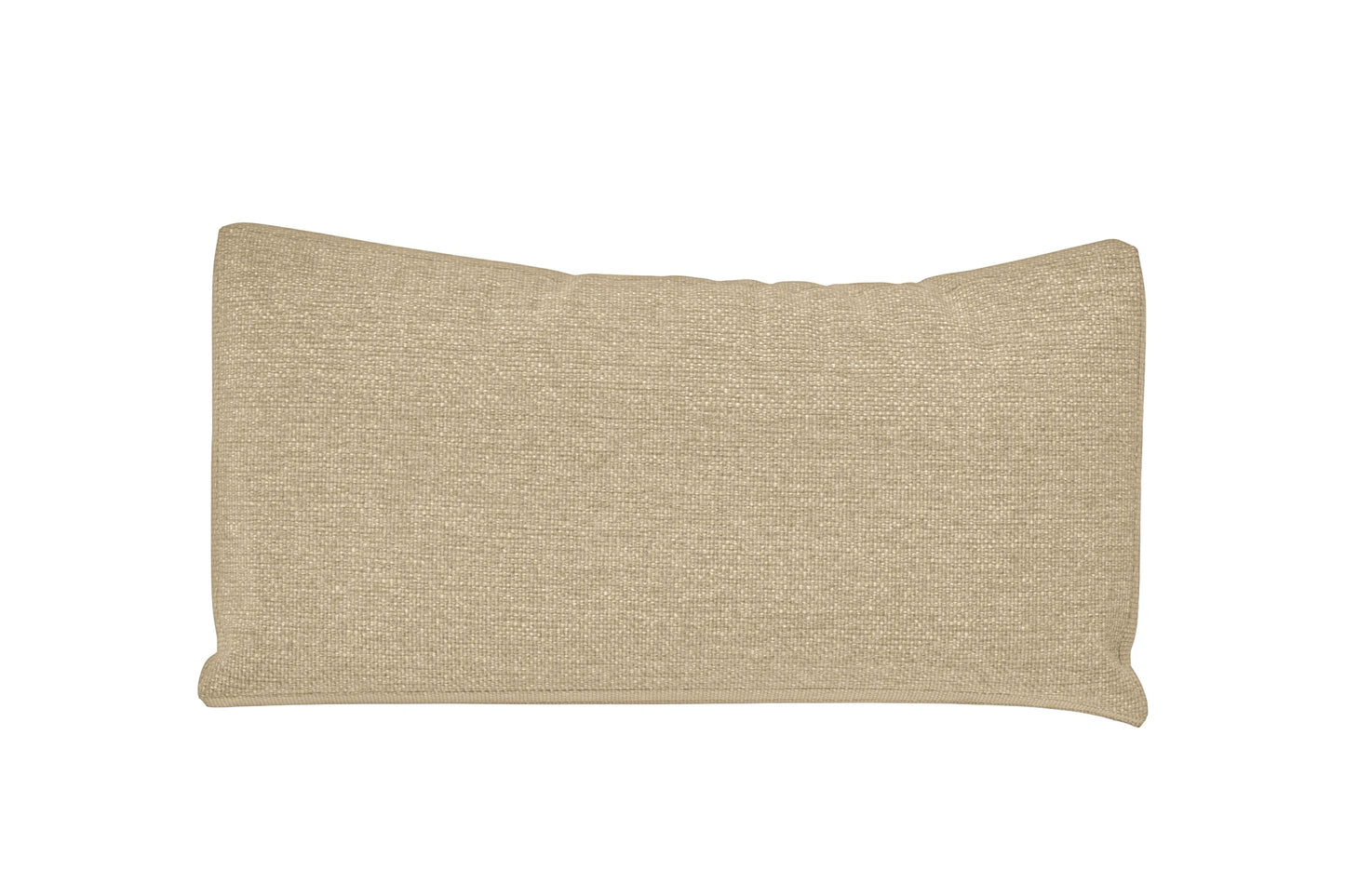 Lumbar Cushions 50 x 35 cm Beige Linen Fabric