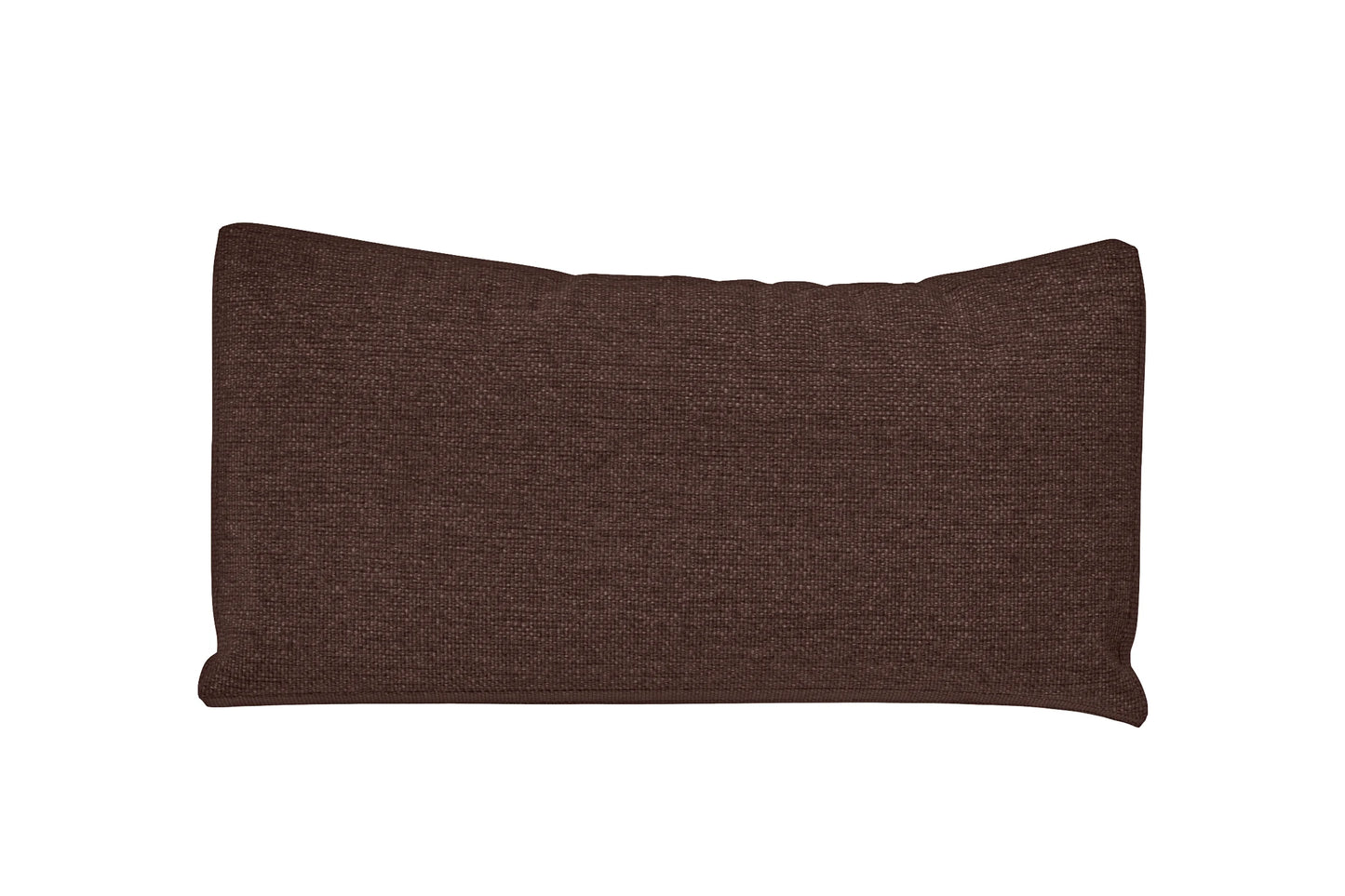 Lumbar Cushions 50 x 35 cm Coffee Brown Linen Fabric