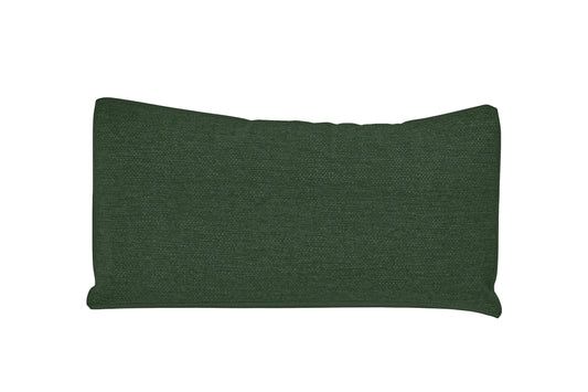 Lumbar Cushions 50 x 35 cm Forest Green Linen Fabric