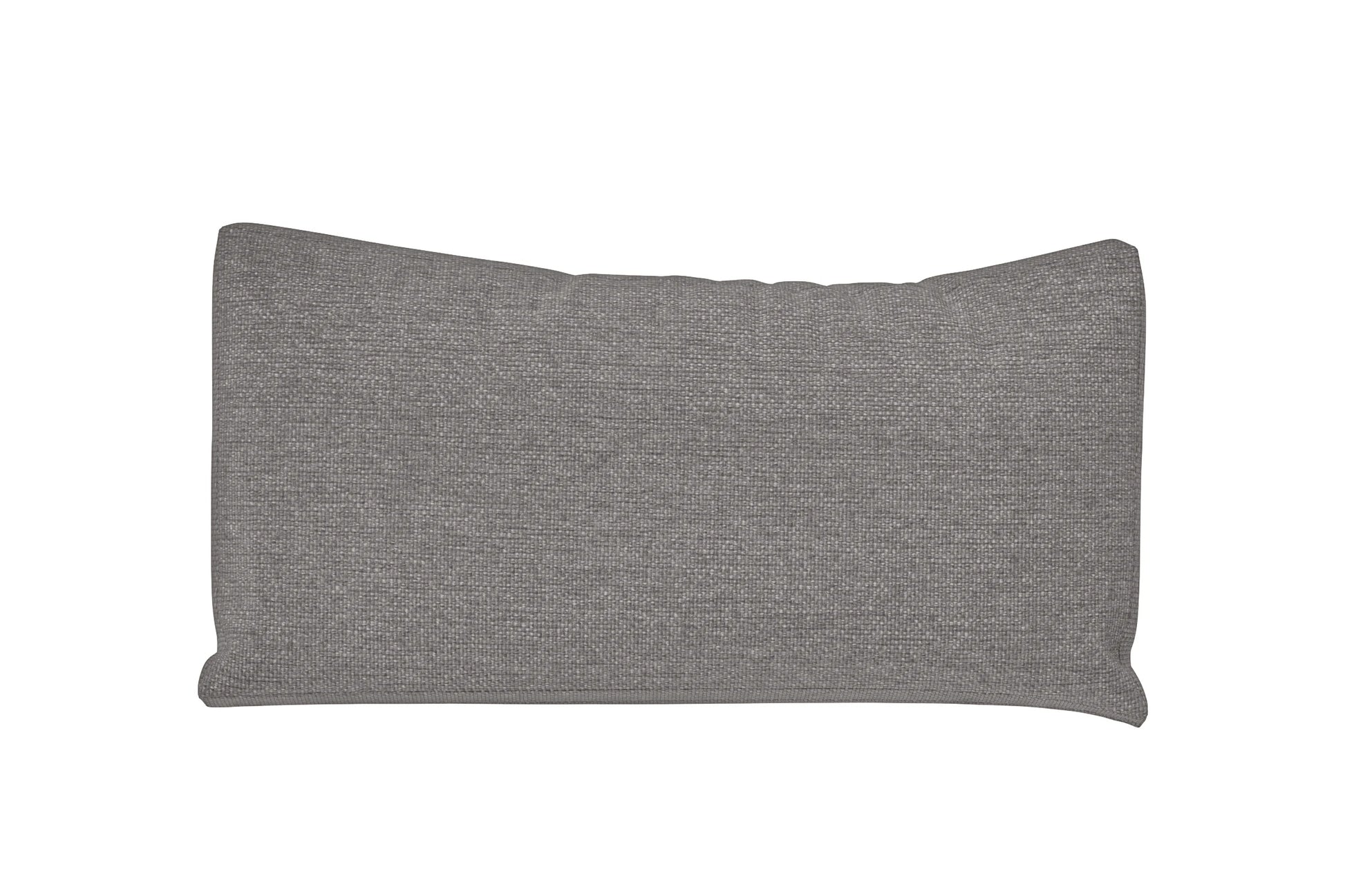 Lumbar Cushions 50 x 35 cm Grey Linen Fabric