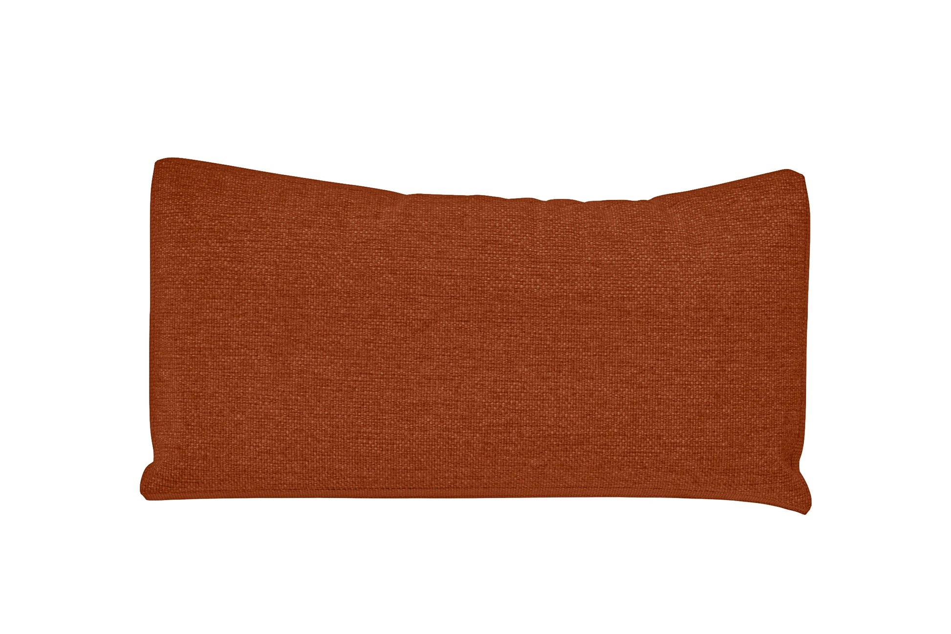 Lumbar Cushions 50 x 35 cm Orange Linen Fabric