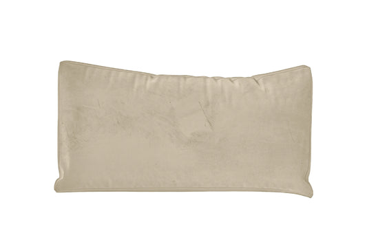 Lumbar Cushions 50 x 35 cm Cream Velvet