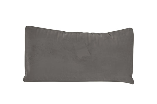 Lumbar Cushions 50 x 35 cm Grey Velvet