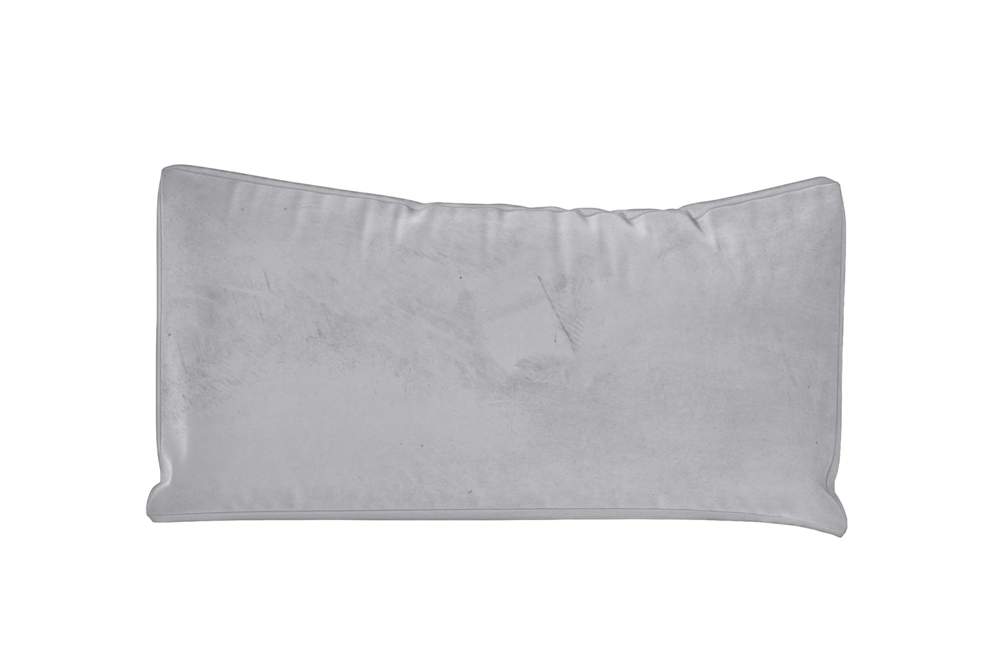 Lumbar Cushions 50 x 35 cm Silver Velvet