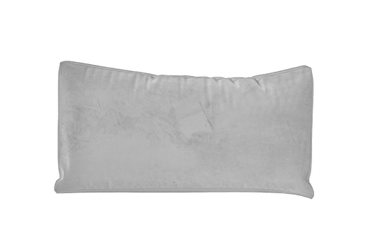 Lumbar Cushions 50 x 35 cm White Velvet