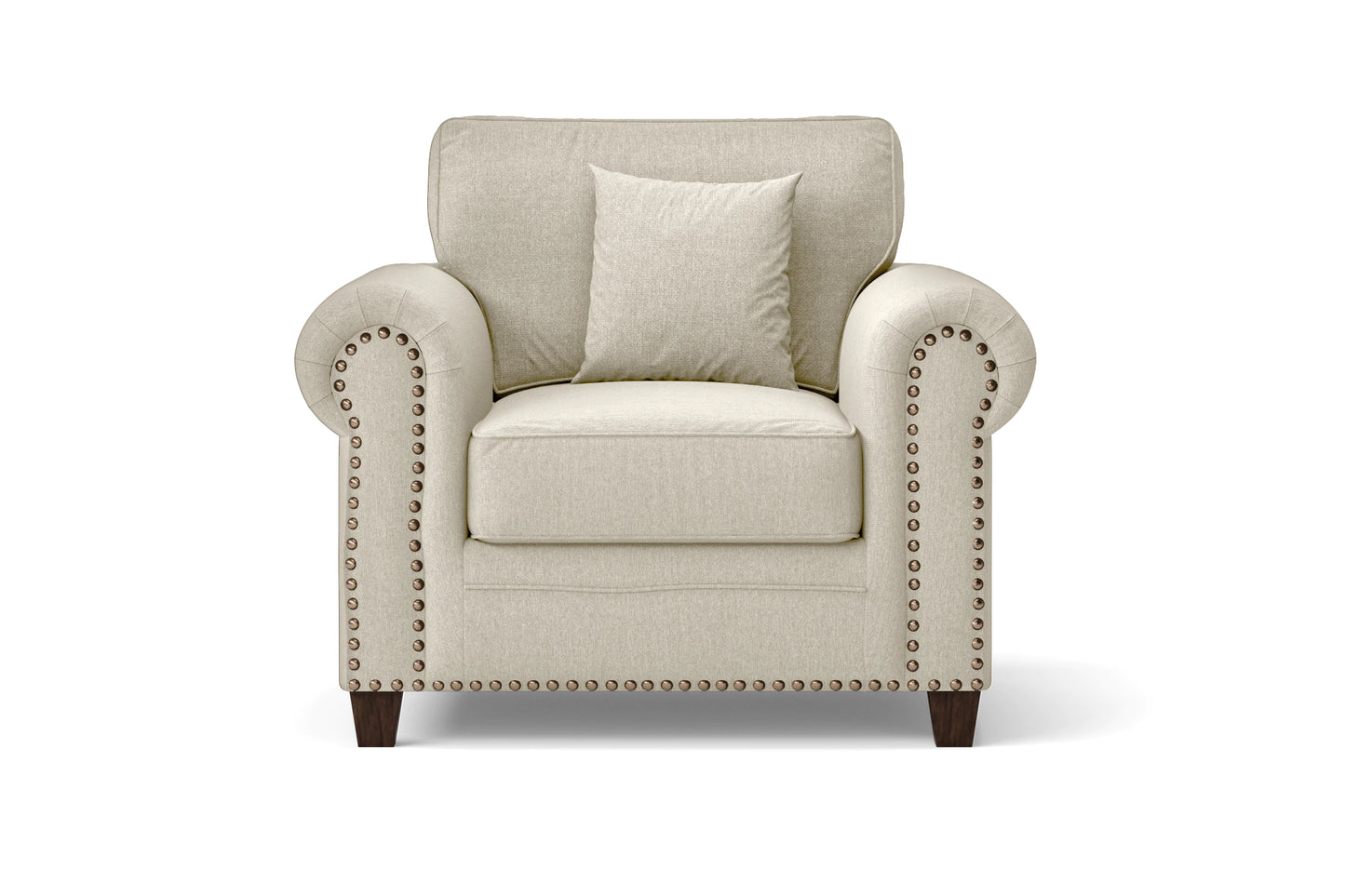 Marano Armchair Cream Linen Fabric