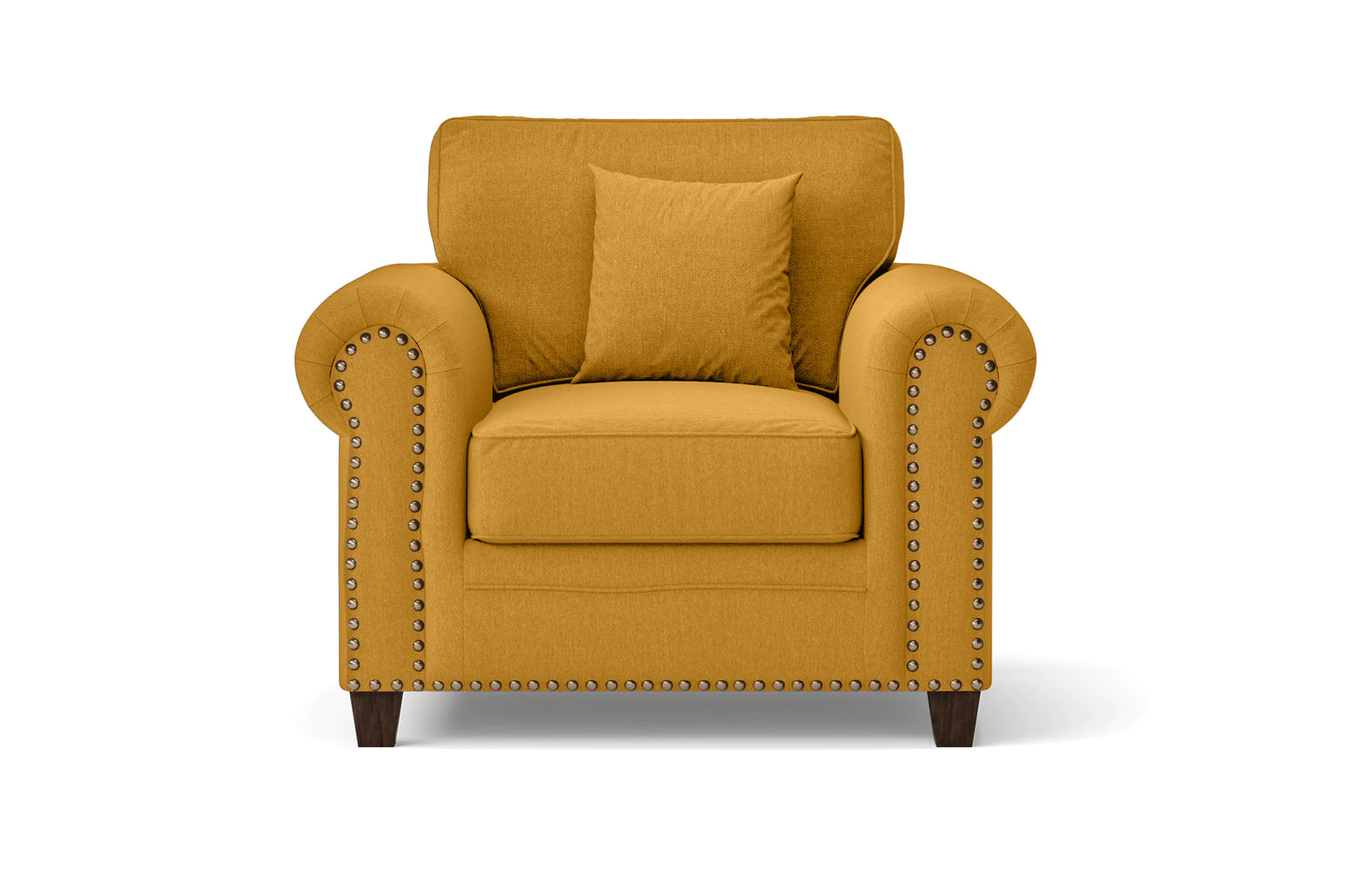 Marano Armchair Yellow Linen Fabric