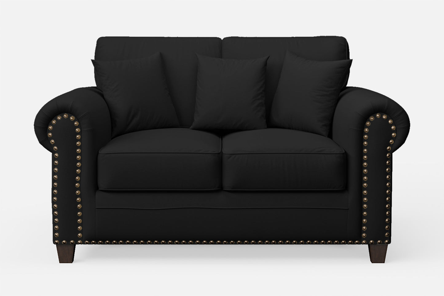 Marano 2 Seater Sofa Black Leather