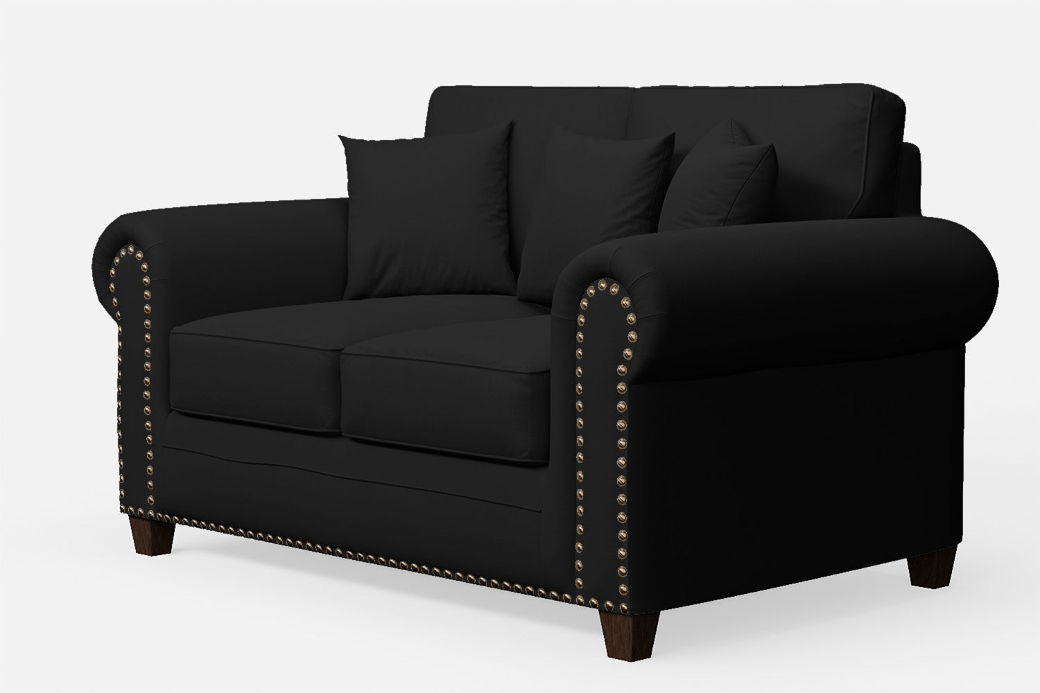 Marano 2 Seater Sofa Black Leather