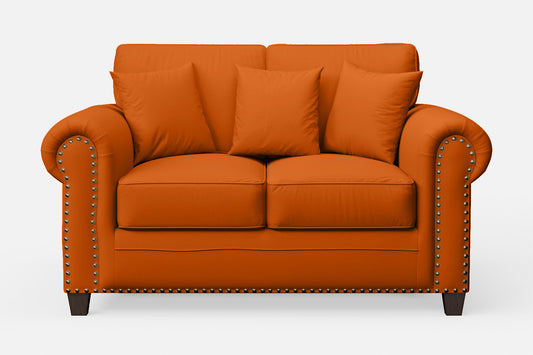 Marano 2 Seater Sofa Orange Leather