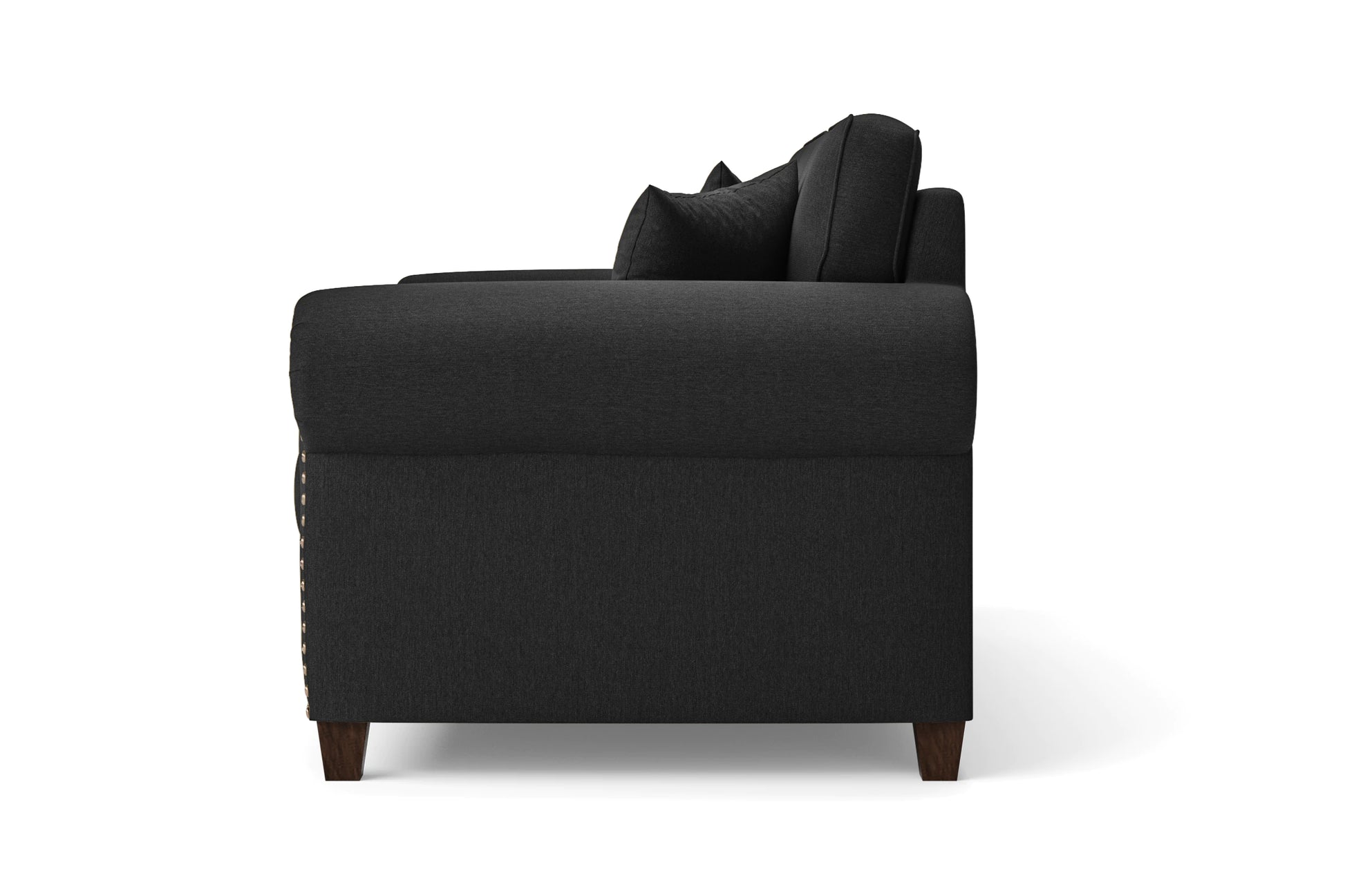 Marano 2 Seater Sofa Black Linen Fabric