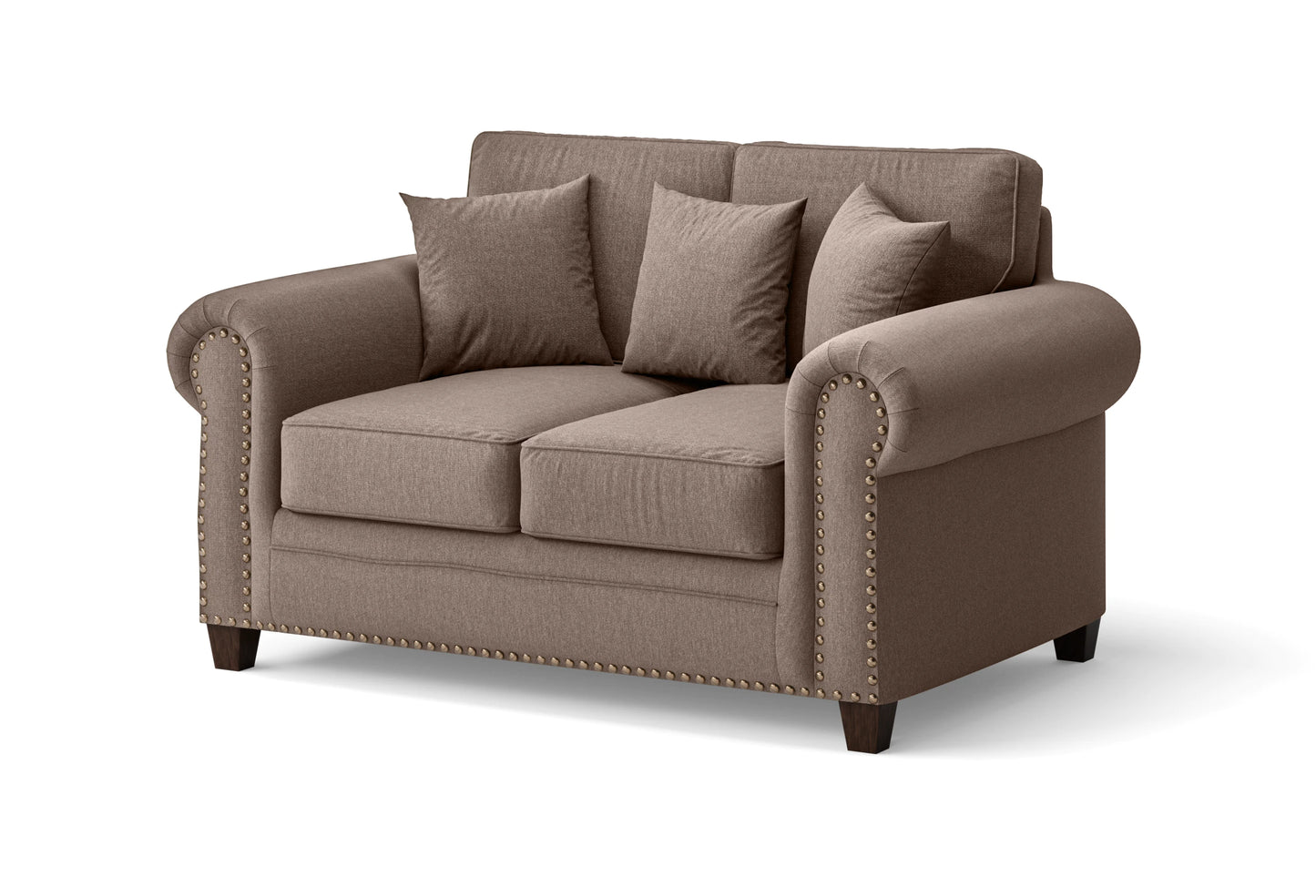 Marano 2 Seater Sofa Caramel Linen Fabric