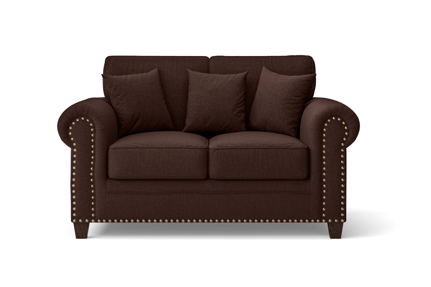 Marano 2 Seater Sofa Coffee Brown Linen Fabric