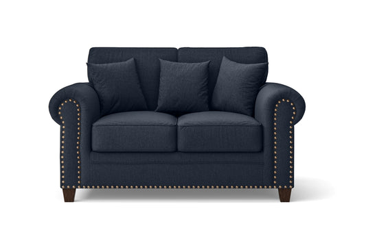 Marano 2 Seater Sofa Dark Blue Linen Fabric