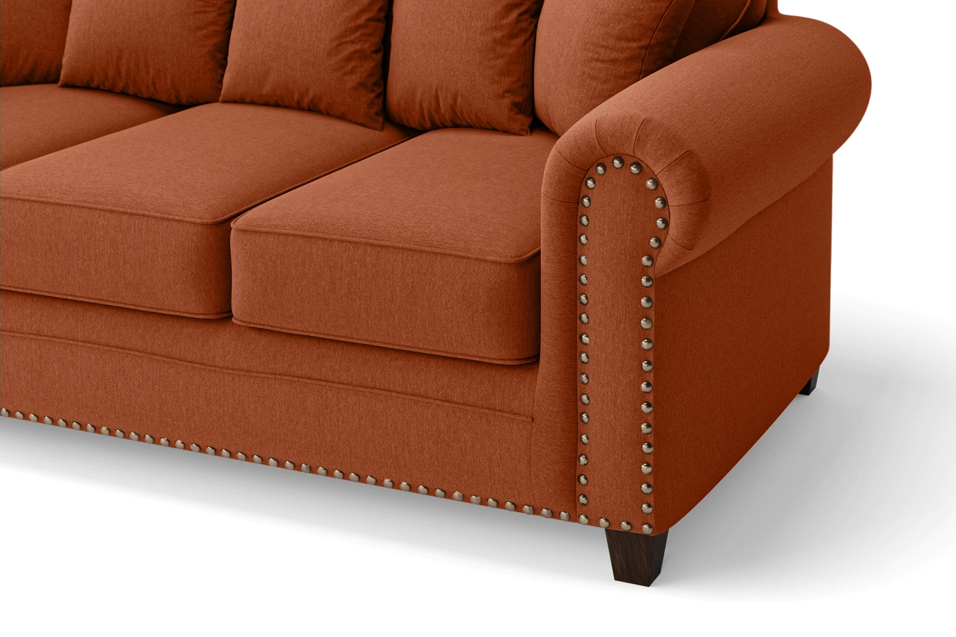 Marano 2 Seater Sofa Orange Linen Fabric