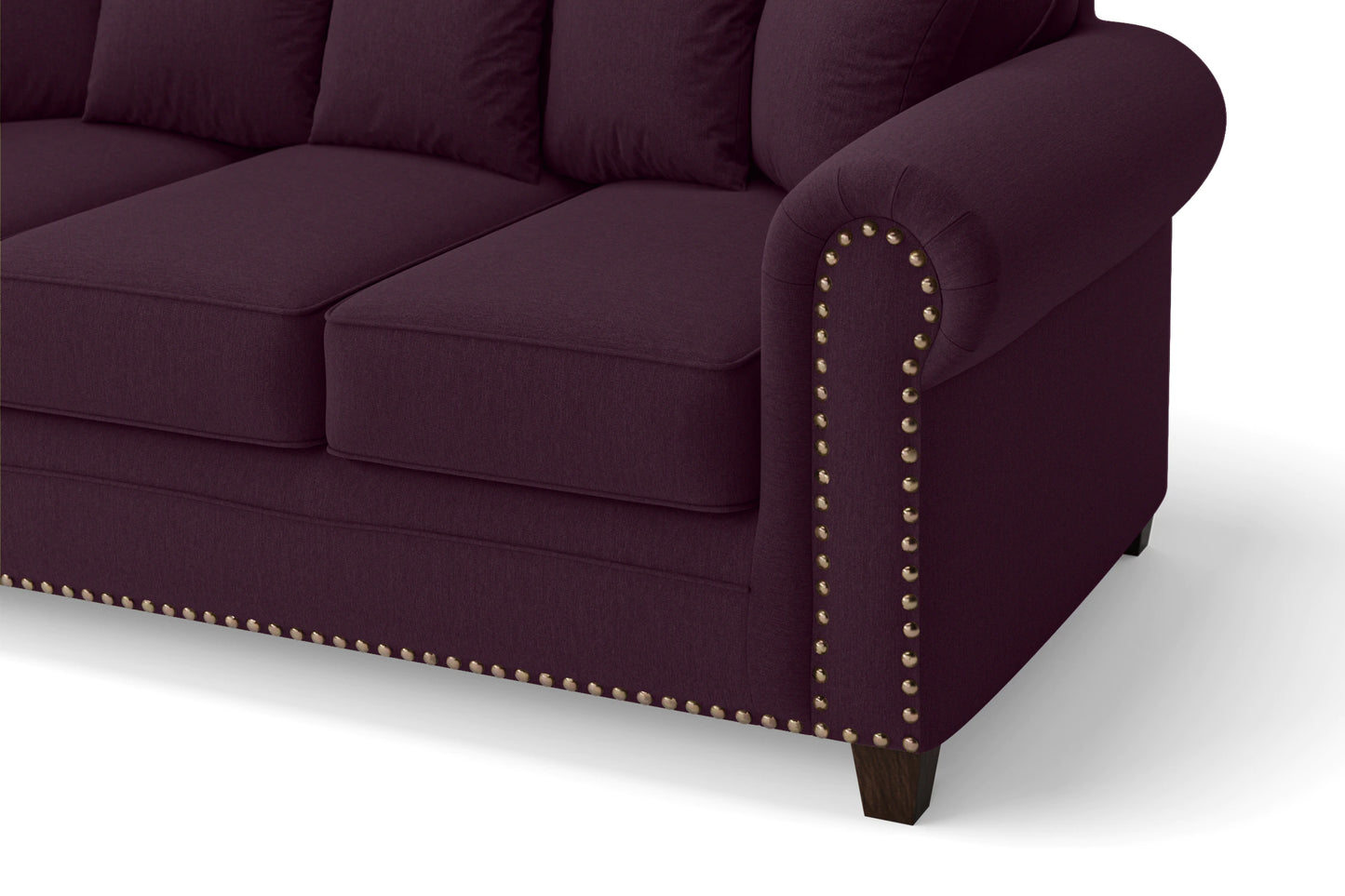 Marano 2 Seater Sofa Purple Linen Fabric