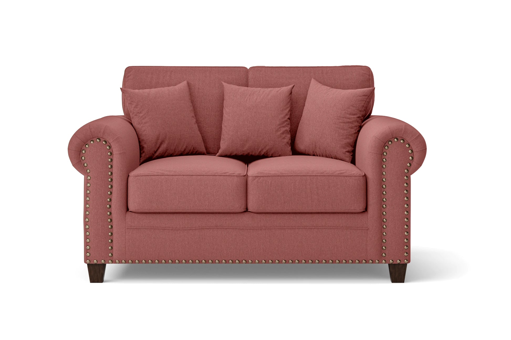 Marano 2 Seater Sofa Rose Pink Linen Fabric