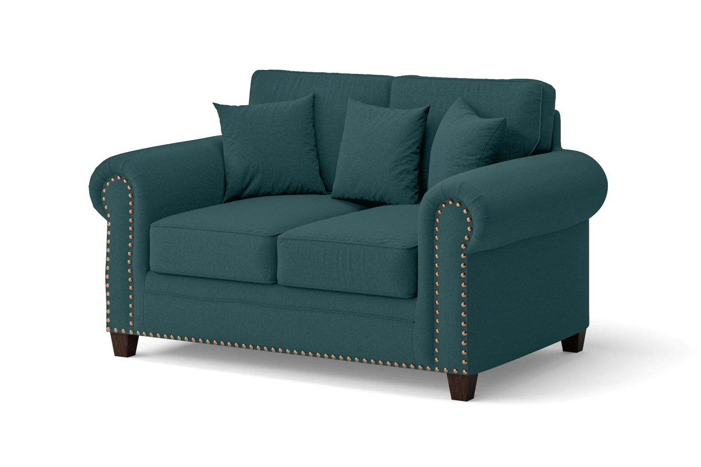 Marano 2 Seater Sofa Teal Linen Fabric