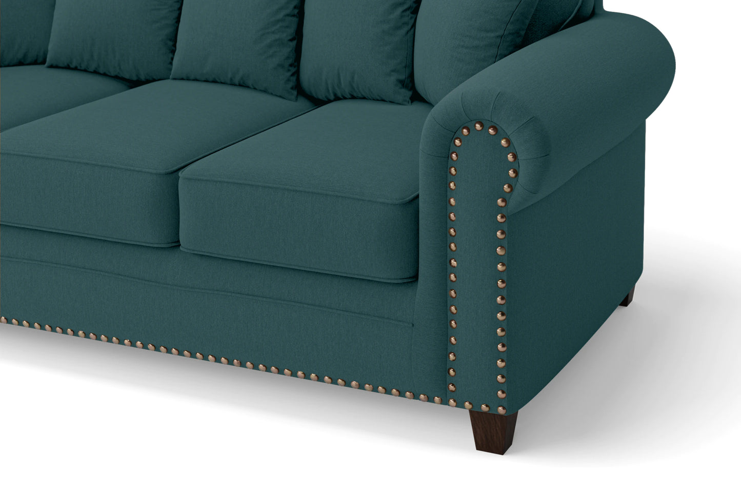 Marano 2 Seater Sofa Teal Linen Fabric