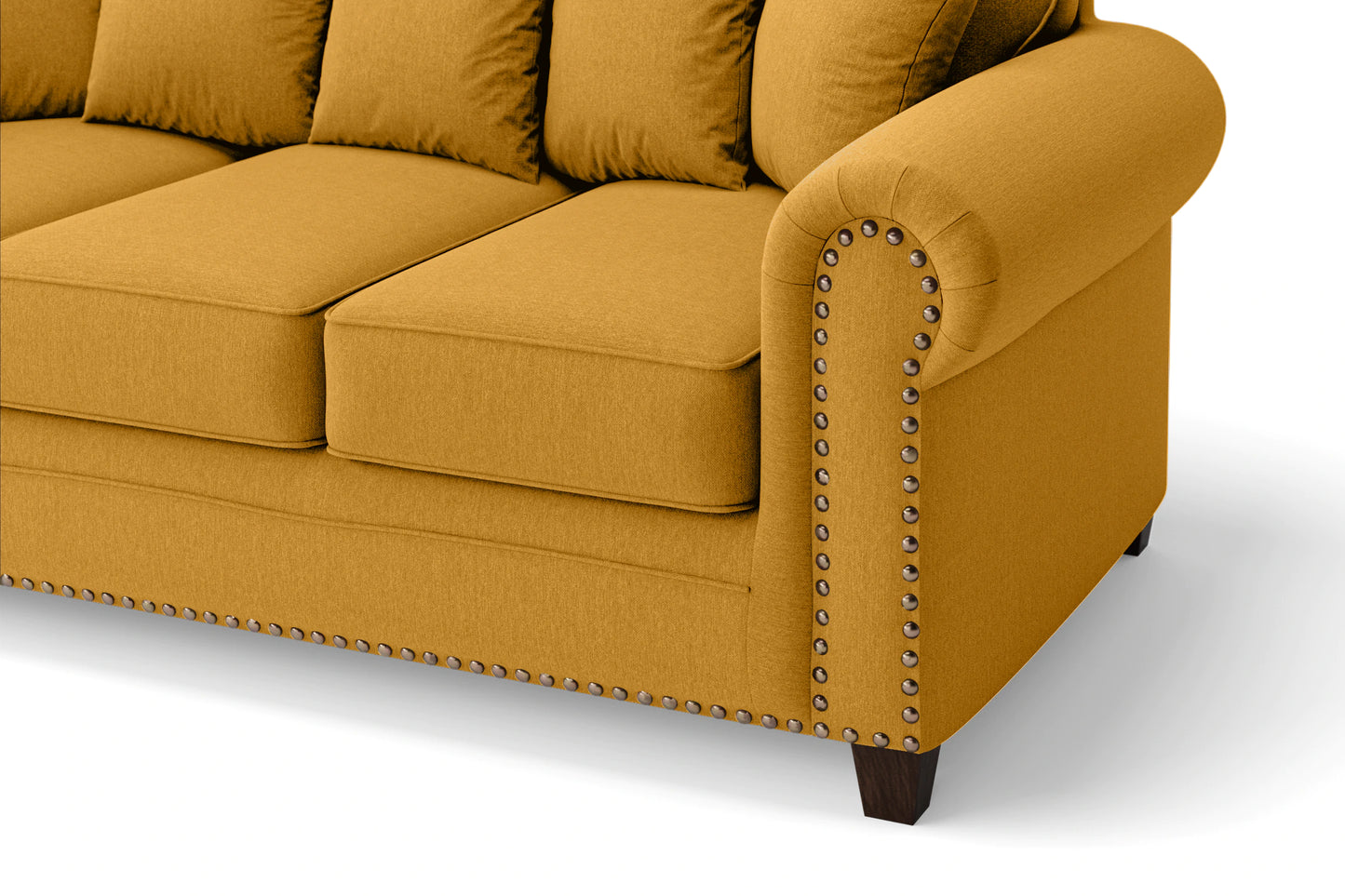 Marano 2 Seater Sofa Yellow Linen Fabric