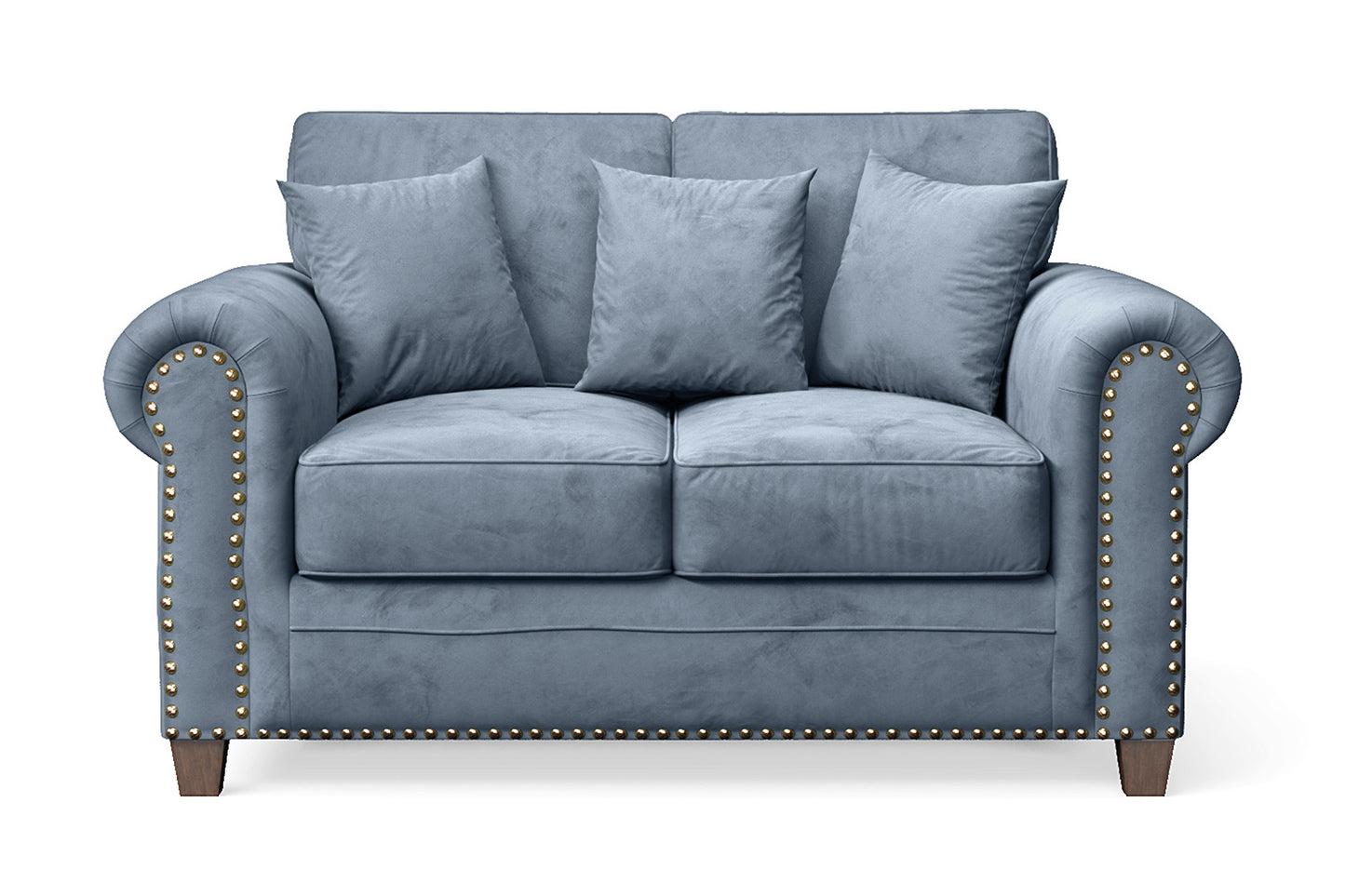 Marano 2 Seater Sofa Baby Blue Velvet