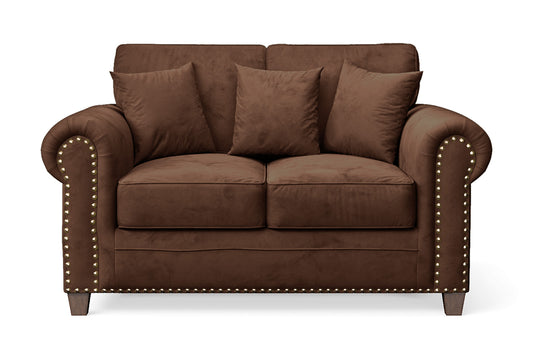 Marano 2 Seater Sofa Coffee Brown Velvet