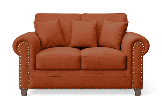 Marano 2 Seater Sofa Orange Velvet