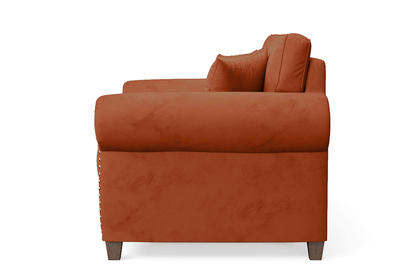 Marano 2 Seater Sofa Orange Velvet