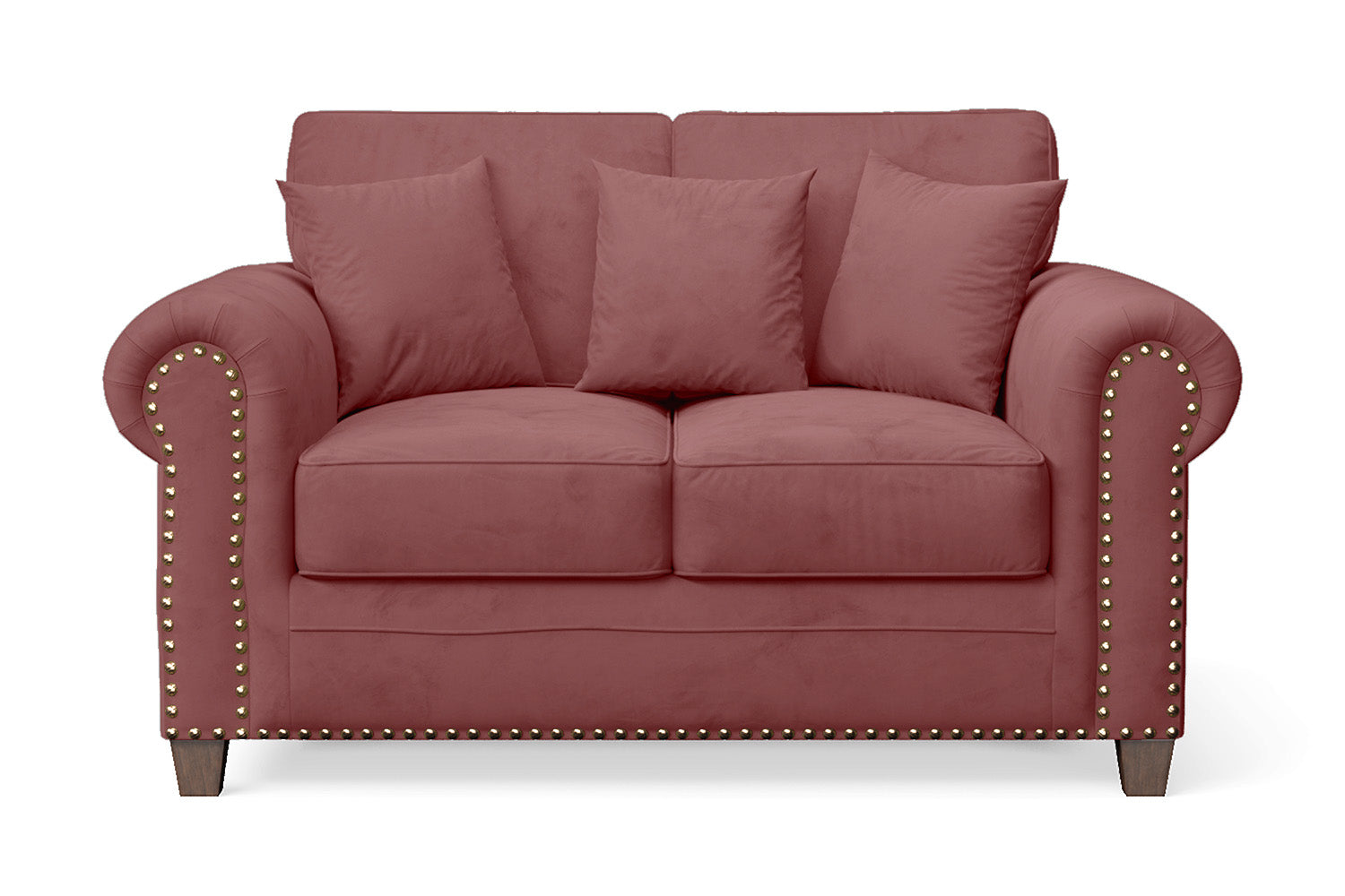 Marano 2 Seater Sofa Pink Velvet