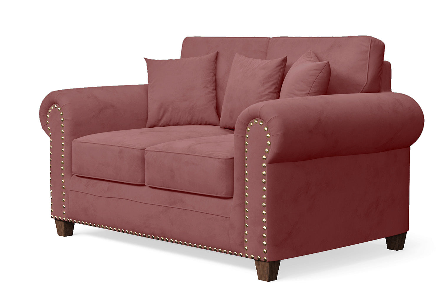 Marano 2 Seater Sofa Pink Velvet