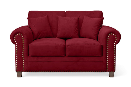 Marano 2 Seater Sofa Red Velvet