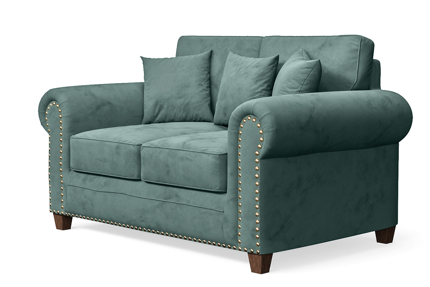 Marano 2 Seater Sofa Teal Velvet