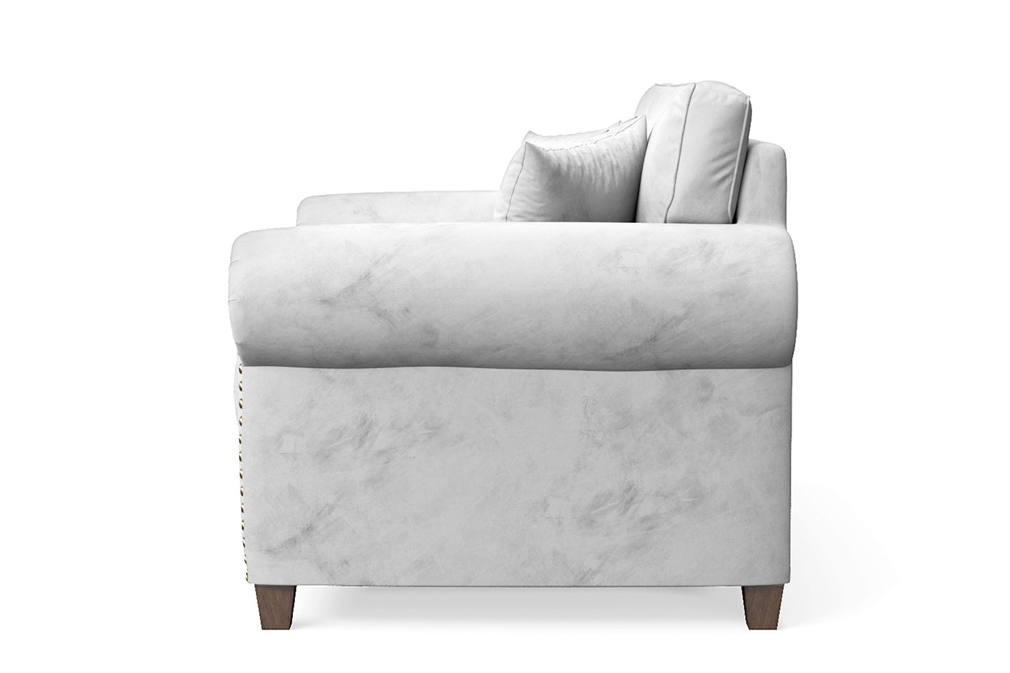 Marano 2 Seater Sofa White Velvet