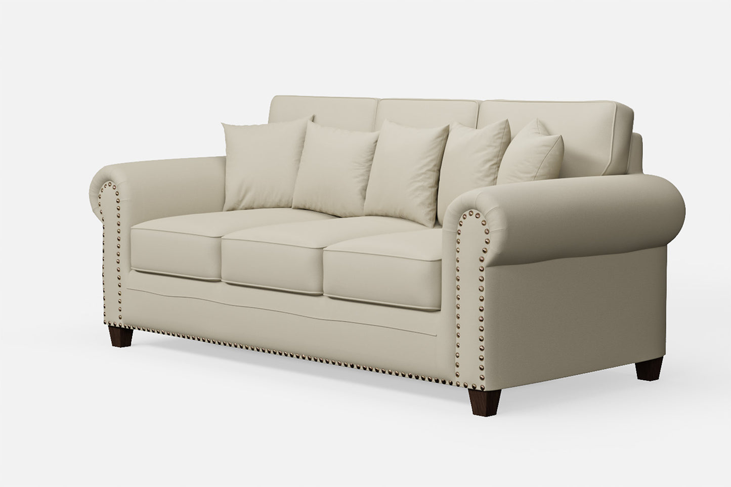 Marano 3 Seater Sofa Cream Leather